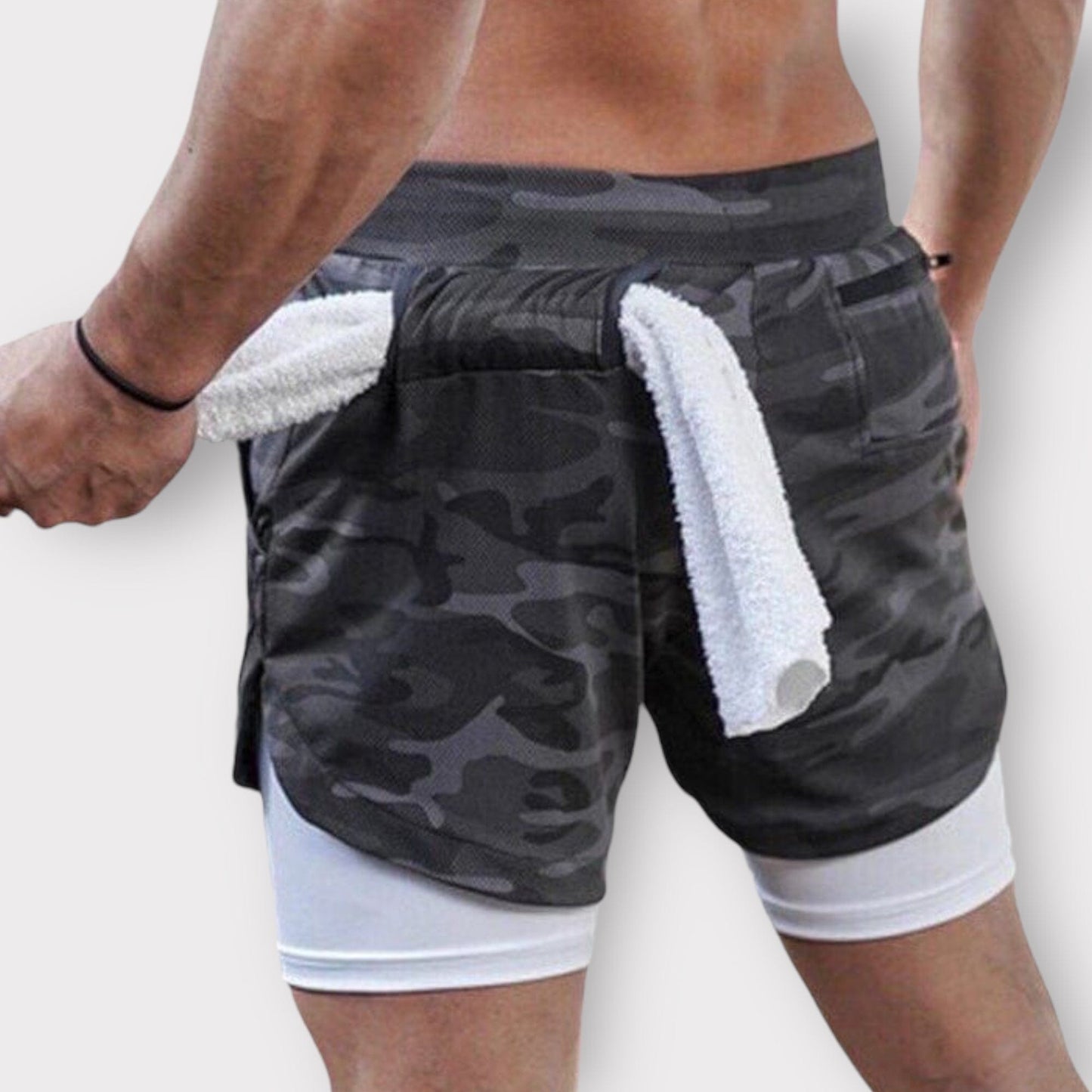 Camo Compression Shorts | Camo Running Shorts | GymSetter