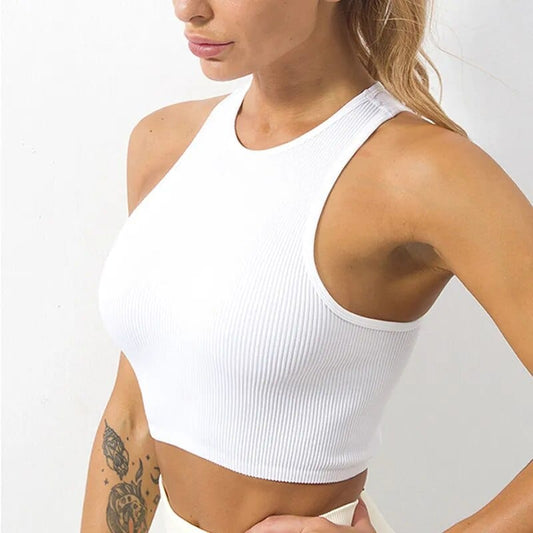 Best Ribbed Crop Top | Women's Crop Tops | GymSetter